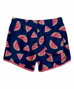 Hot Sale ⭐ Millie & Maxx Navy Watermelon Swim Shorties - Infant, Toddler & Boys For Kids 🎉 -Millie Loves Lily Shop zu106502347 alt 2 tm1656678333