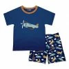 Best Sale 😍 Millie & Maxx Navy Crewneck Tee & Navy Airplane Mode Pocket Shorts - Toddler For Kids 🎉