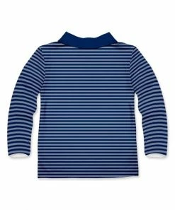 Promo ⌛ Millie & Maxx Navy Stripe Fox Long-Sleeve Polo - Toddler For Kids ✨ -Millie Loves Lily Shop zu107072353 alt 2 tm1656698216