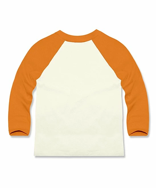 Best Pirce ๐งจ Millie & Maxx Cream & Orange Turkey Raglan Top - Toddler & Boys For Kids โ๏ธ - Image 3