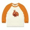 Best Pirce 🧨 Millie & Maxx Cream & Orange Turkey Raglan Top - Toddler & Boys For Kids ✔️