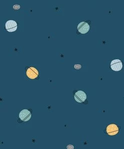 Alternative view of Budget 👍 Millie & Maxx Dark Navy Planets Long-Sleeve Button-Up - Boys For Kids ❤️