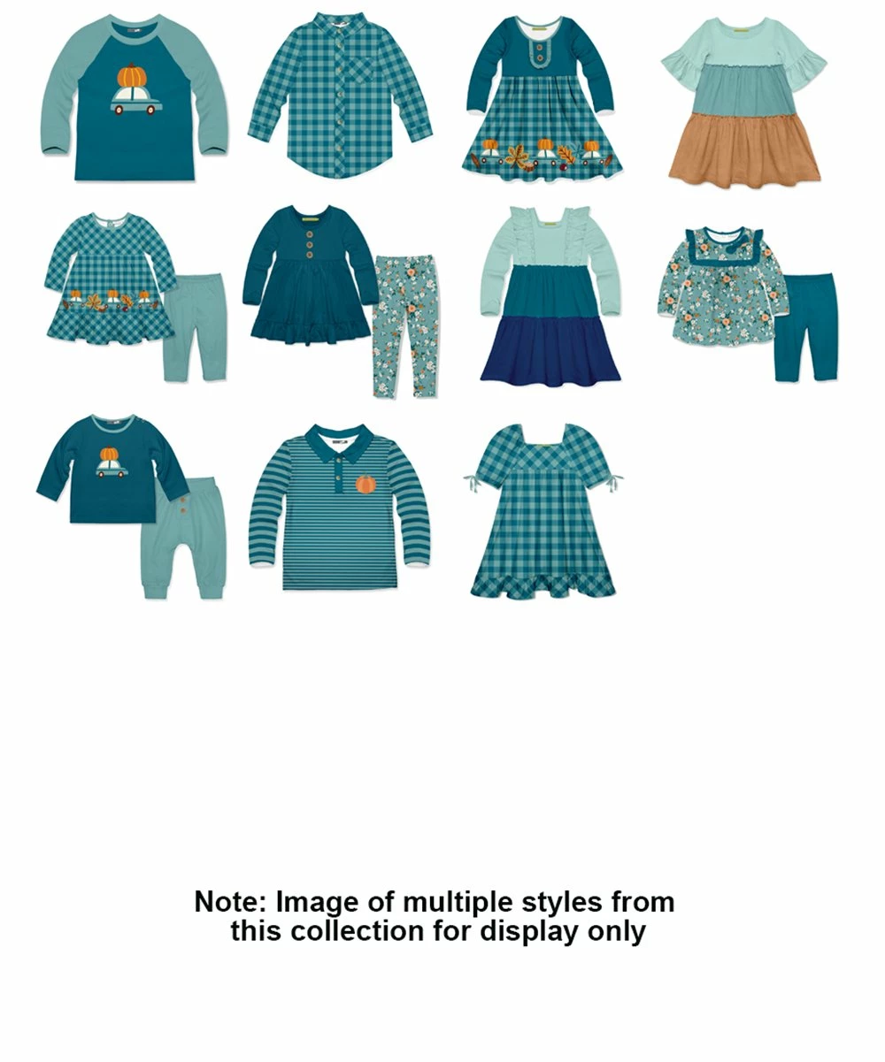 Cheapest 🤩 Millie & Maxx Mint & Teal Pumpkin Truck Long-Sleeve Raglan Top - Boys For Kids 🔔 3 Cheapest 🤩 Millie & Maxx Mint & Teal Pumpkin Truck Long-Sleeve Raglan Top - Boys For Kids 🔔 - Image 3