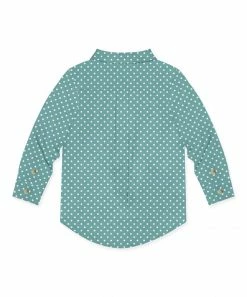 Best Sale 🥰 Millie & Maxx Nile Blue & White Polka Dot Long-Sleeve Button-Up - Boys For Kids ✨ 5 Best Sale 🥰 Millie & Maxx Nile Blue & White Polka Dot Long-Sleeve Button-Up - Boys For Kids ✨ -Millie Loves Lily Shop zu108827210 alt 2 tm1662663757