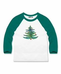 Best deal ❤️ Millie & Maxx White & Green Tree Farm Raglan Tee - Infant, Toddler & Boys For Kids 😀