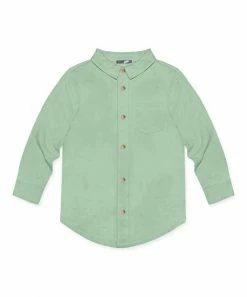 Budget ⭐ Millie & Maxx Sage Long-Sleeve Button-Up - Toddler & Boys For Kids ✨