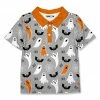 Best deal 👏 Millie & Maxx Gray & Orange Ghost Polo - Toddler For Kids ⌛
