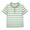 Cheapest 😍 Millie & Maxx Mint & White Stripe Polo - Boys For Kids 🛒