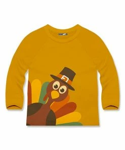Deals 😉 Millie & Maxx Marigold Turkey Crewneck Sweatshirt - Toddler For Kids 😍
